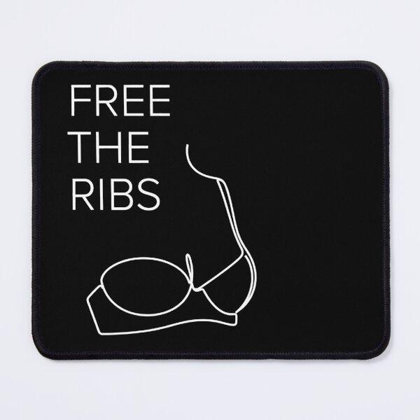 Item preview, Free The Ribs Bra Discomfort Funny Sarcastic Minimalist Art designed and sold by SplashTastic.