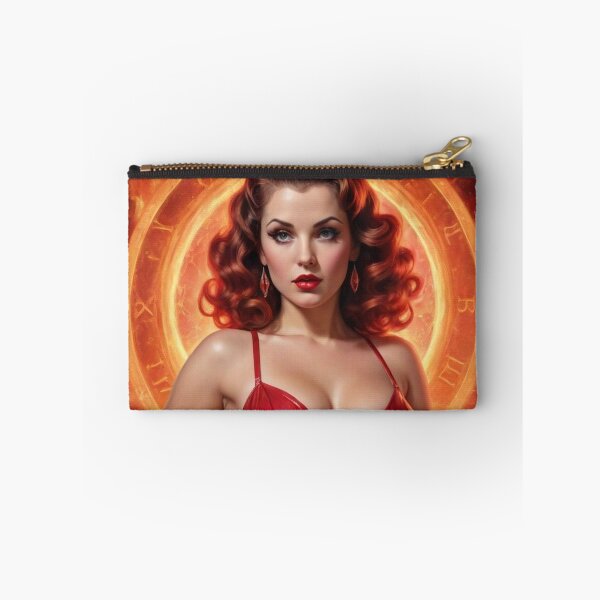 Item preview, Aries Zodiac Rebirth | Vintage Fantasy Fire Goddess Pin-Up designed and sold by MissSaylor.