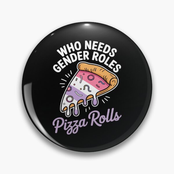 Item preview, Genderfluid Nonbinary Gender Roles Pizza Rolls Queer Pride designed and sold by MarkLeedsArt.