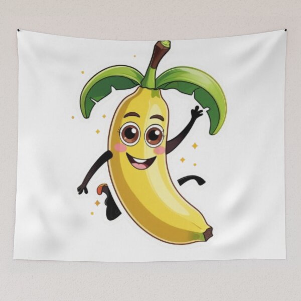 Item preview, Cute Kawaii Dancing Banana Sticker designed and sold by MiniPrintMagic.