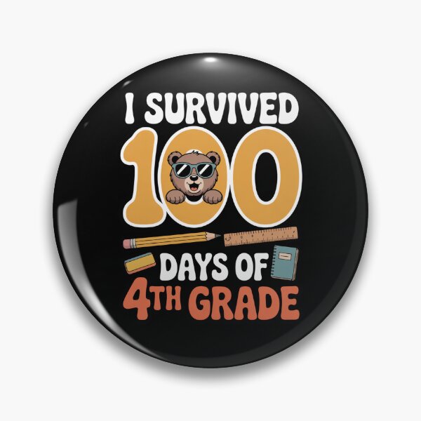 Item preview, I Survived 100 Days of 4th Grade - 100th Day of School designed and sold by ViralVector.