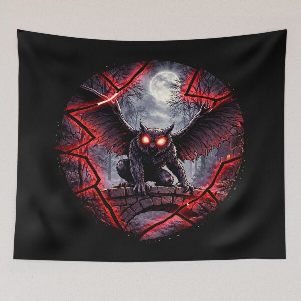 Item preview, Mothman Shattered Circle Art designed and sold by Planetporridge.