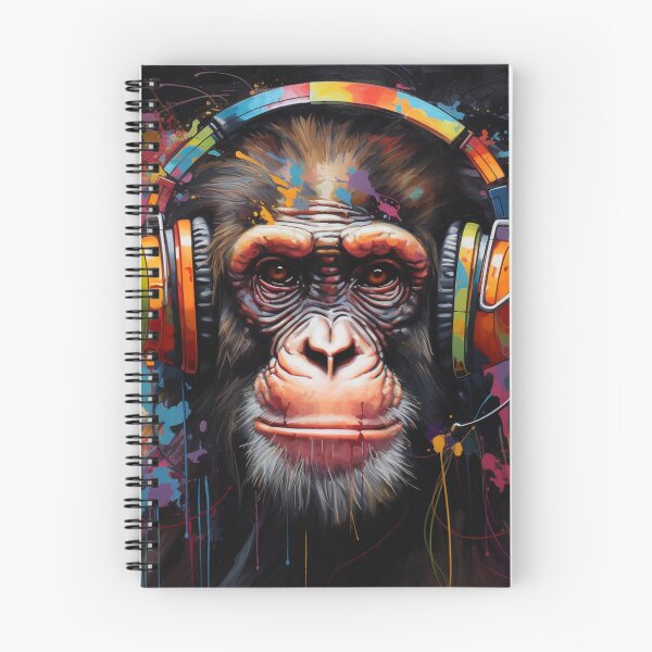 Item preview, Dj Monkey Ape With Headphones designed and sold by GrinGalore.