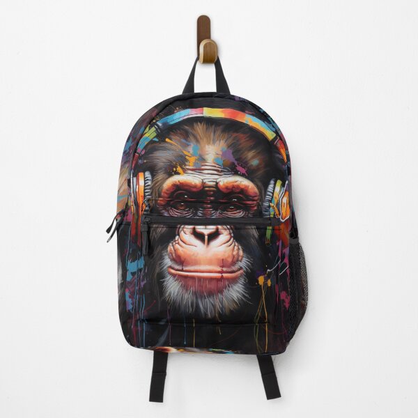 Item preview, Dj Monkey Ape With Headphones designed and sold by GrinGalore.