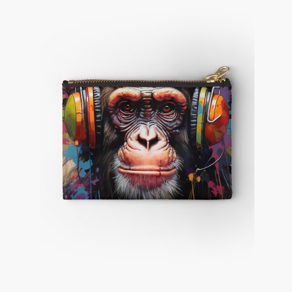 Item preview, Dj Monkey Ape With Headphones designed and sold by GrinGalore.