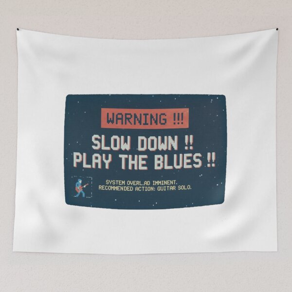 Item preview, 8-Bit Blues System Message - Pixel Art designed and sold by SLDB-9674.
