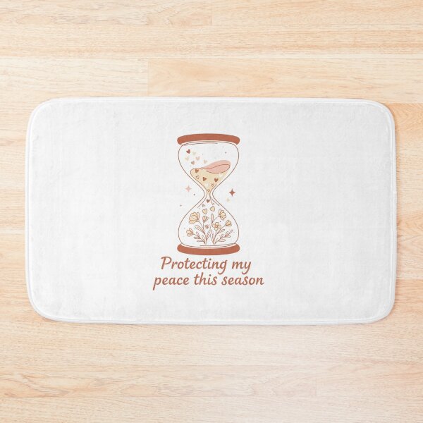 Item preview, Protect Your Peace Hourglass Minimalist Floral Sticker designed and sold by Neveza.