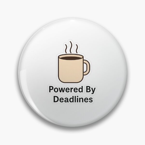 Artikelvorschau, Powered By Deadlines – Kaffeetassen-Büro-T-Shirt entworfen und verkauft von mbmstores.