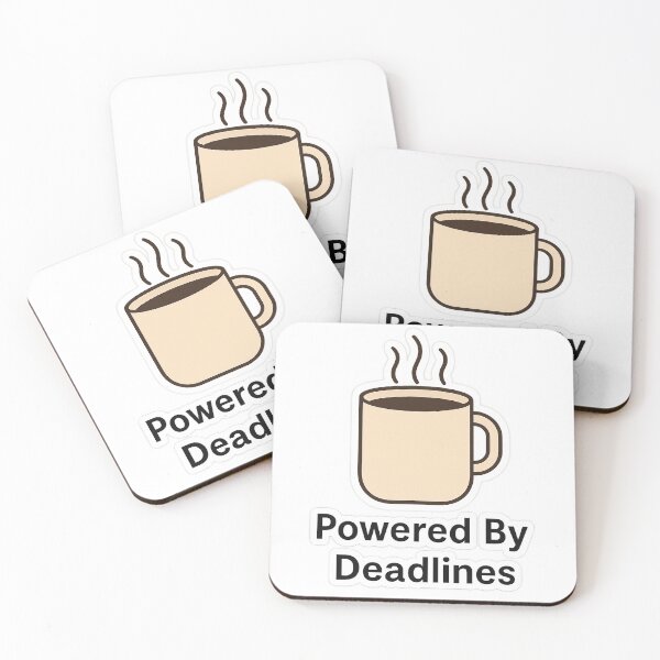 Item preview, Powered By Deadlines – Coffee Mug Office Tee designed and sold by mbmstores.