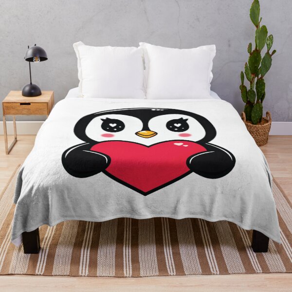 Item preview, Penguin Holding Heart designed and sold by MarshallStickerX.
