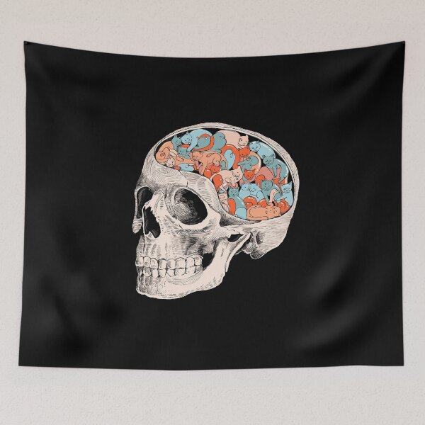 Item preview, Skull and cats designed and sold by ppmid.