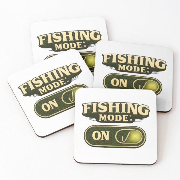 Item preview, Fishing Mode ON – Funny Angler Fishing Shirt Design designed and sold by SVALANART.