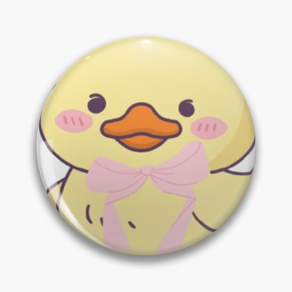 Item preview, Cute Kawaii Yellow Duck with Pink Bow designed and sold by Artstyle51.