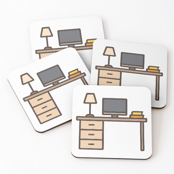 Item preview, Minimal Office Desk – Modern Workspace Tee designed and sold by mbmstores.