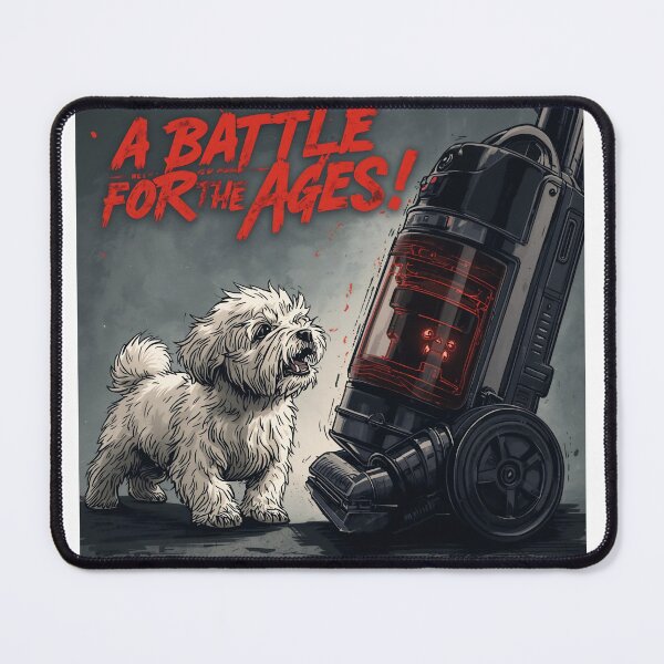 Item preview, Dog vs Vacuum designed and sold by TobyTheMaltipoo.