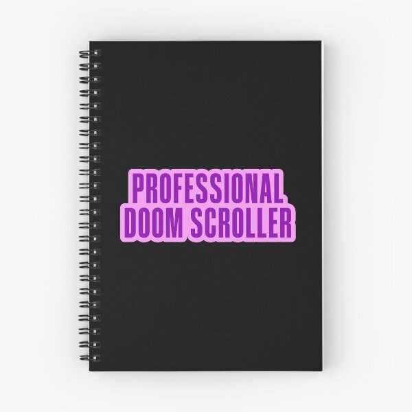 Item preview, Professional Doom Scroller, Pink Outline designed and sold by Memes N Lore .