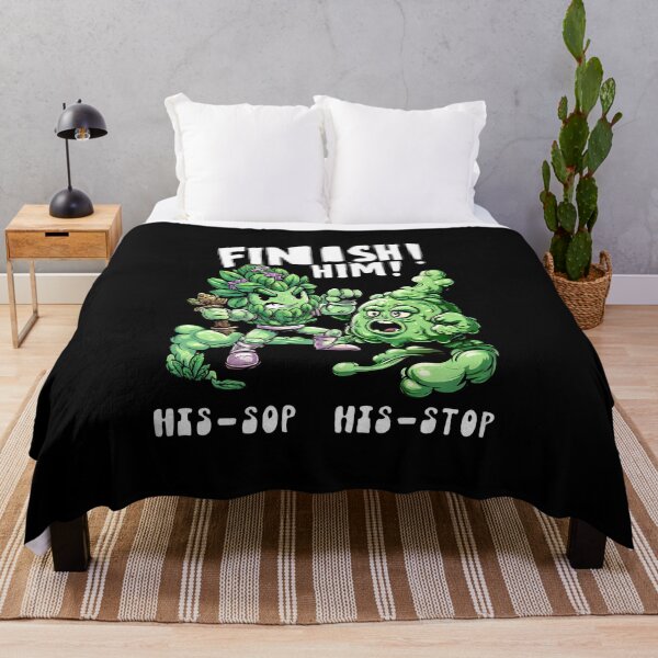 Item preview, Finish Him! Hyssop Herb, His-Stop – Funny designed and sold by PigmalionArt.