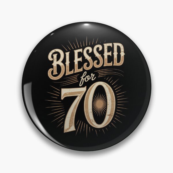 Item preview,  Blessed by God for 70 years Happy 70th Birthday designed and sold by DigitaldeligArt.