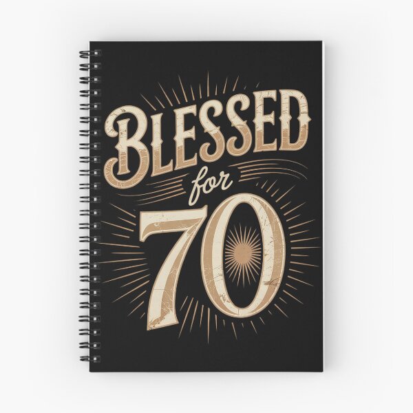 Item preview,  Blessed by God for 70 years Happy 70th Birthday designed and sold by DigitaldeligArt.
