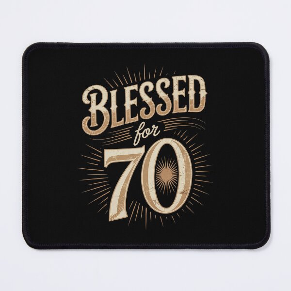 Item preview, Blessed by God for 70 years Happy 70th Birthday designed and sold by DigitaldeligArt.