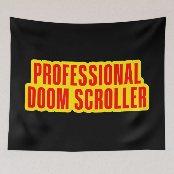 Item preview, Professional Doom Scroller, Yellow Outline designed and sold by Memes N Lore .