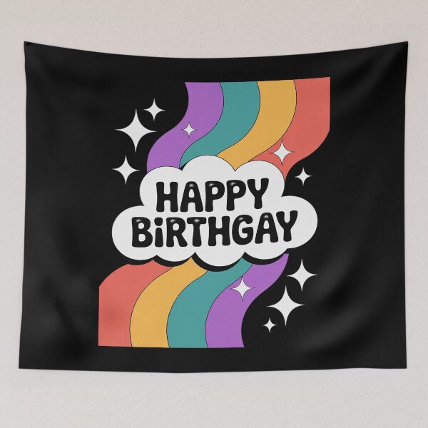 Item preview, Happy Birthgay Queer Gay Pride Homosexuell Coming Out Lgbtq designed and sold by MarkLeedsArt.