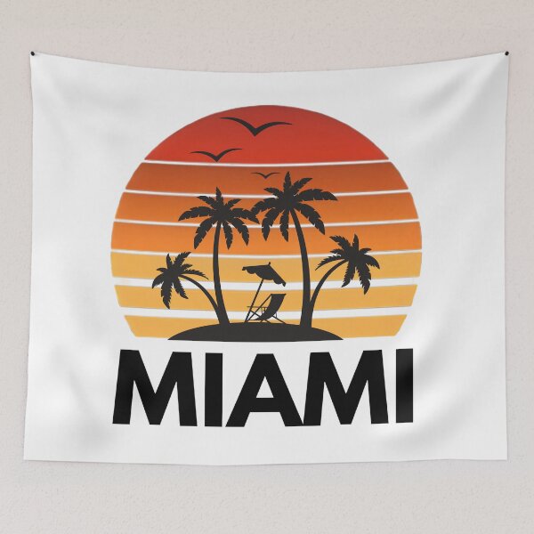 Item preview, Miami Retro Beach Sunset designed and sold by Thread&Fable.