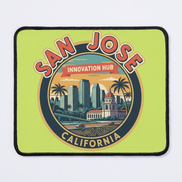 Item preview, San Jose California Innovation Hub Vintage Badge designed and sold by Pixel & Beyond.