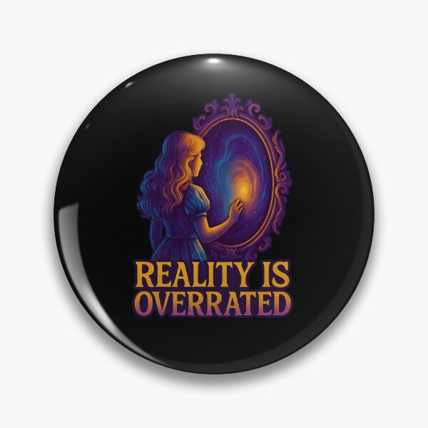 Item preview, Reality Is Overrated – Magical Mirror Fantasy Art designed and sold by SVALANART.