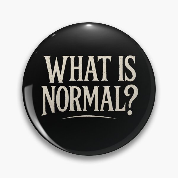 Item preview, What Is Normal? – Minimal Typography Quote designed and sold by SVALANART.