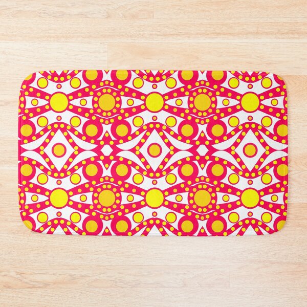 Item preview, Intense pink fabric with  yellow spots. designed and sold by Catfish013.