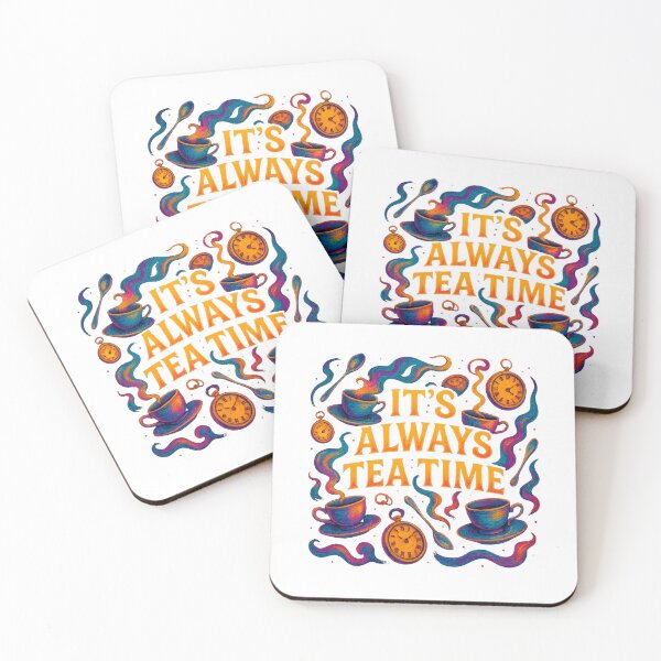 Item preview, It’s Always Tea Time – Psychedelic Wonderland Tea Party Art designed and sold by SVALANART.