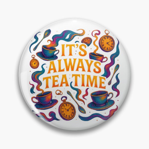Item preview, It’s Always Tea Time – Psychedelic Wonderland Tea Party Art designed and sold by SVALANART.