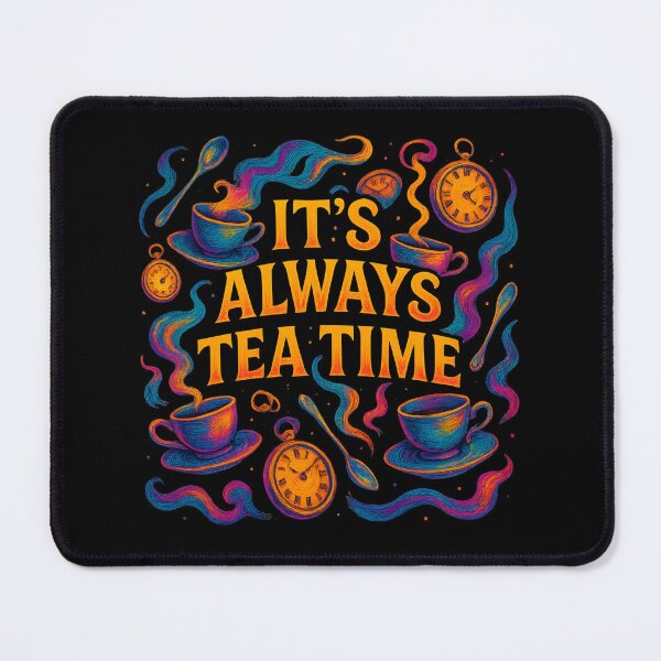 Item preview, It’s Always Tea Time – Psychedelic Wonderland Tea Party Art designed and sold by SVALANART.