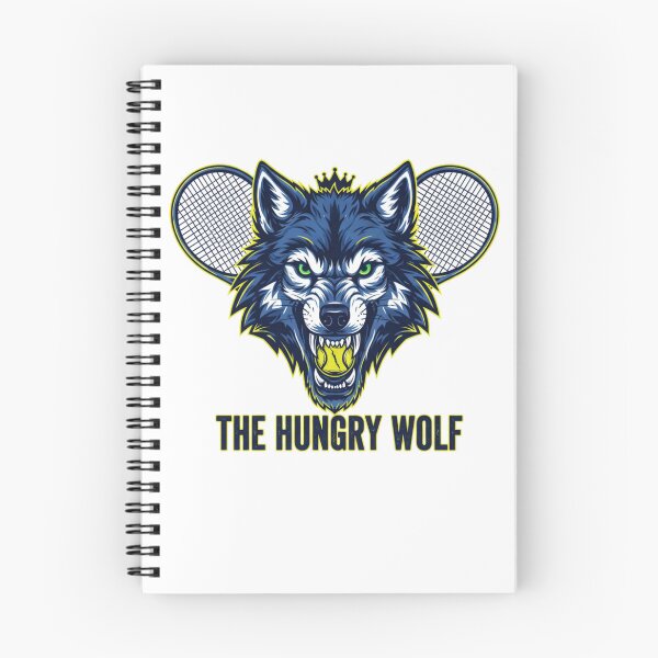 Item preview, Edición "El Lobo Hambriento" de Novak Djokovic - Mentalidad de victoria del tenis GOAT - Diseño gráfico premium designed and sold by agnaou2021.