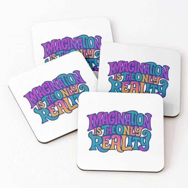 Item preview, Imagination Is the Only Reality – Psychedelic Typography Quote designed and sold by SVALANART.