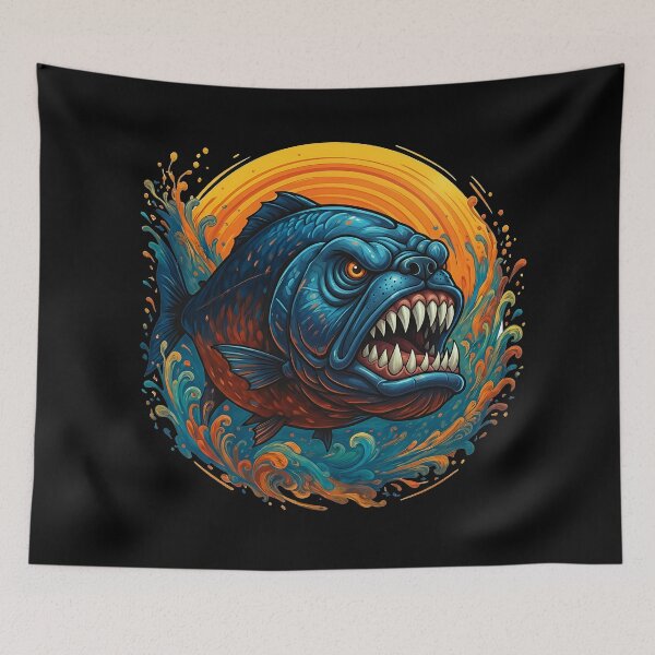 Item preview, Blue Guardian: The Bulldog Piranha designed and sold by ifundesign.