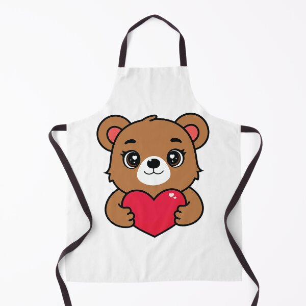 Item preview, Cute Bear Holding Heart – Kawaii Valentine Animal designed and sold by MarshallStickerX.