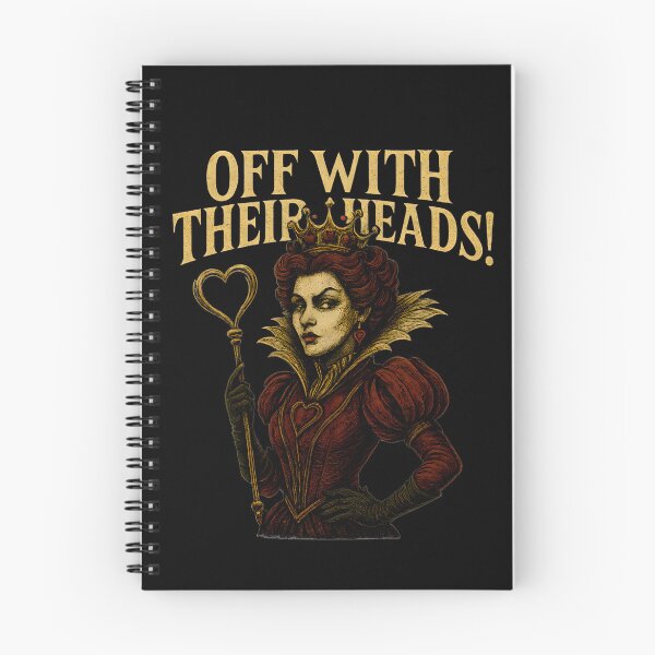 Artikelvorschau, Off With Their Heads – Dunkles Queen of Hearts Fantasy Design entworfen und verkauft von SVALANART.