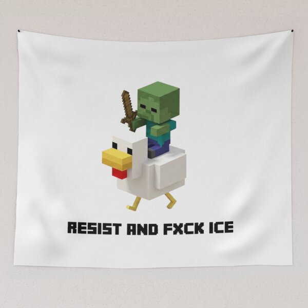 Item preview, Resist, FXCK ICE, rebel robot, eat the rich, funnyfits70, Humor, Funny, retro, vintages, funny quotes, animal humor, designed and sold by FunnyFits70.