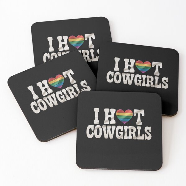 Item preview, I Love Hot Cowgirls Queer Gay Lesbian Country Girl Fan designed and sold by MarkLeedsArt.