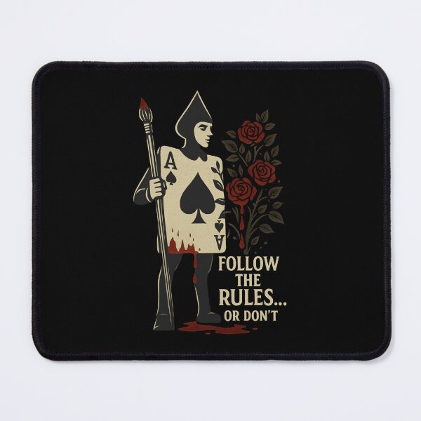 Item preview, Follow the Rules… Or Don’t – Rebellious Playing Card Art designed and sold by SVALANART.