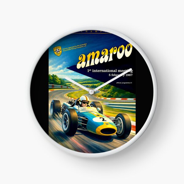 Item preview, Amaroo Park Grand Prix Australia  vintage poster 1967 variation designed and sold by Helios Be. Lavsh.