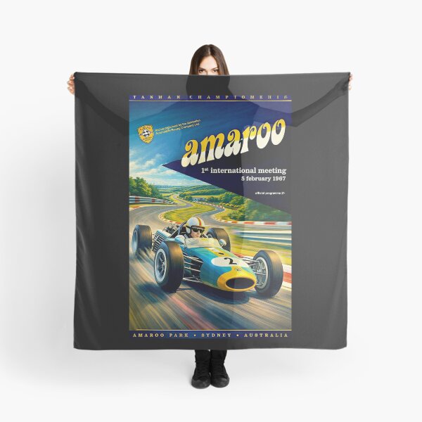 Item preview, Amaroo Park Grand Prix Australia  vintage poster 1967 variation designed and sold by Helios Be. Lavsh.