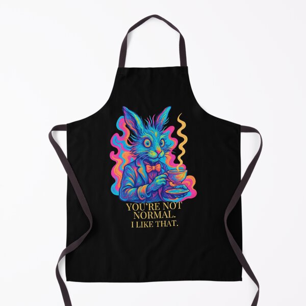 Item preview, You’re Not Normal. I Like That. – Psychedelic Rabbit Illustration designed and sold by SVALANART.