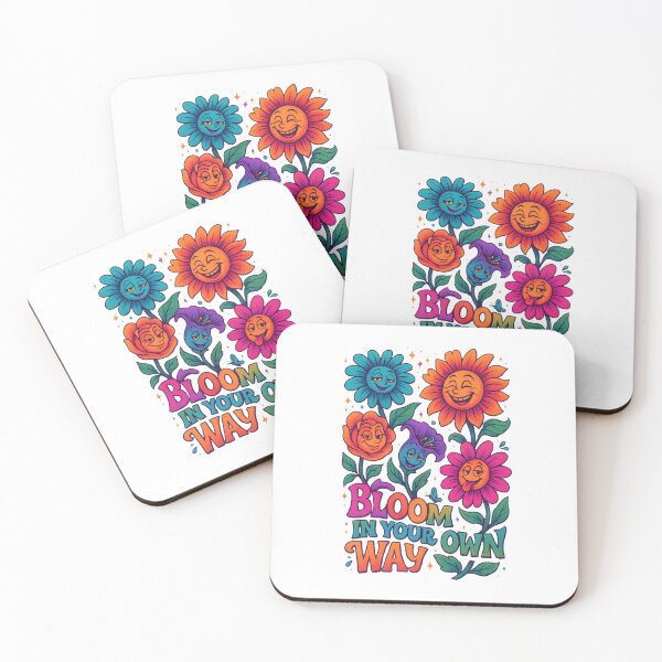 Item preview, Bloom in Your Own Way – Positive Floral Statement Illustration designed and sold by SVALANART.