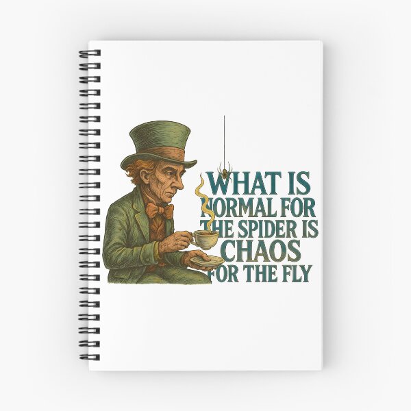 Item preview, What Is Normal for the Spider Is Chaos for the Fly – Philosophical Fantasy Art designed and sold by SVALANART.