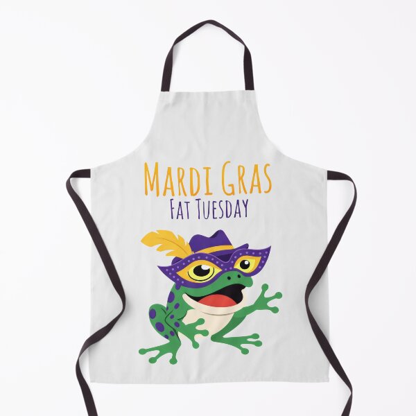 Item preview, Mardi Gras Fat Tuesday Funny Spotted Frog Carnival Mask Art designed and sold by SplashTastic.