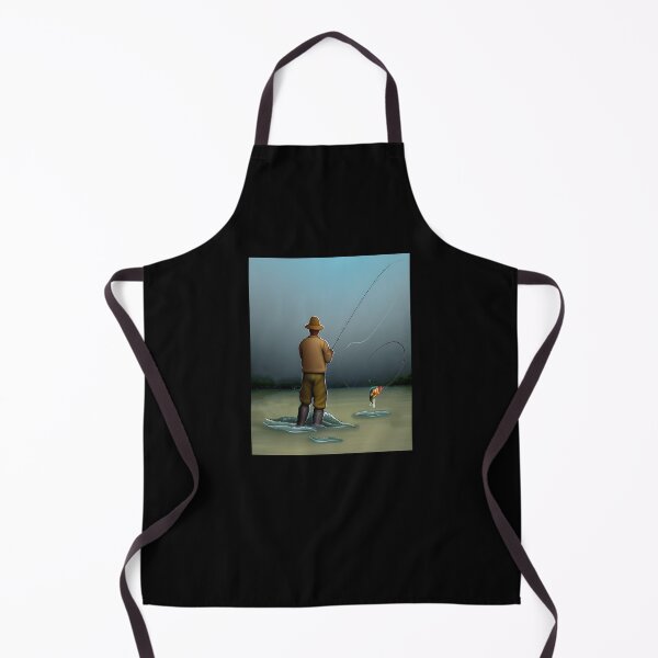 Item preview, Fly Fishing Motif Fisherman Print designed and sold by GetGoodFit.