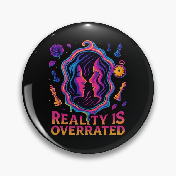 Item preview, Reality Is Overrated – Surreal Mirror Fantasy Illustration designed and sold by SVALANART.